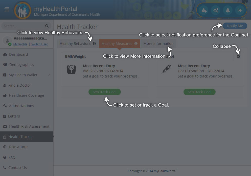 Help - Health Tracker