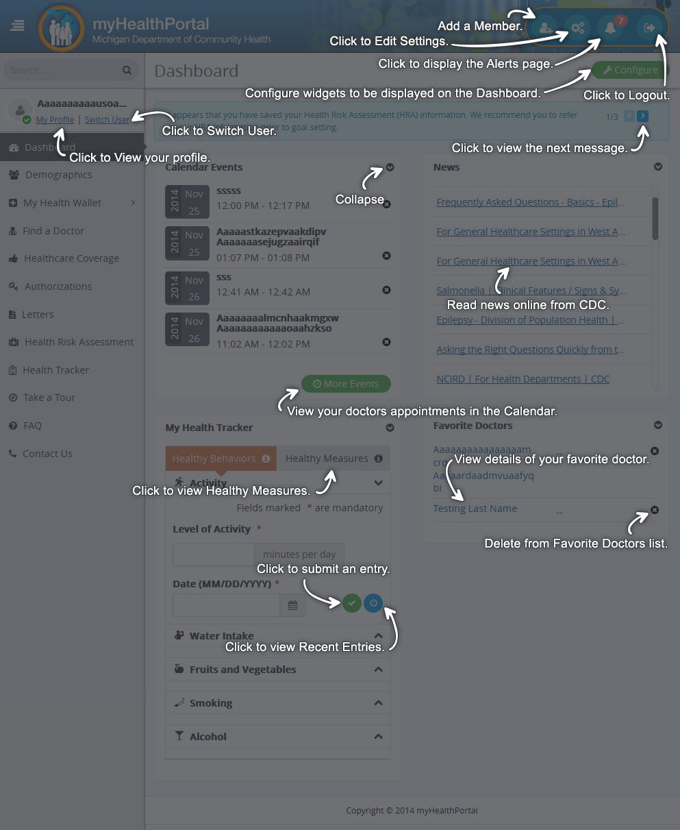 Help - Dashboard